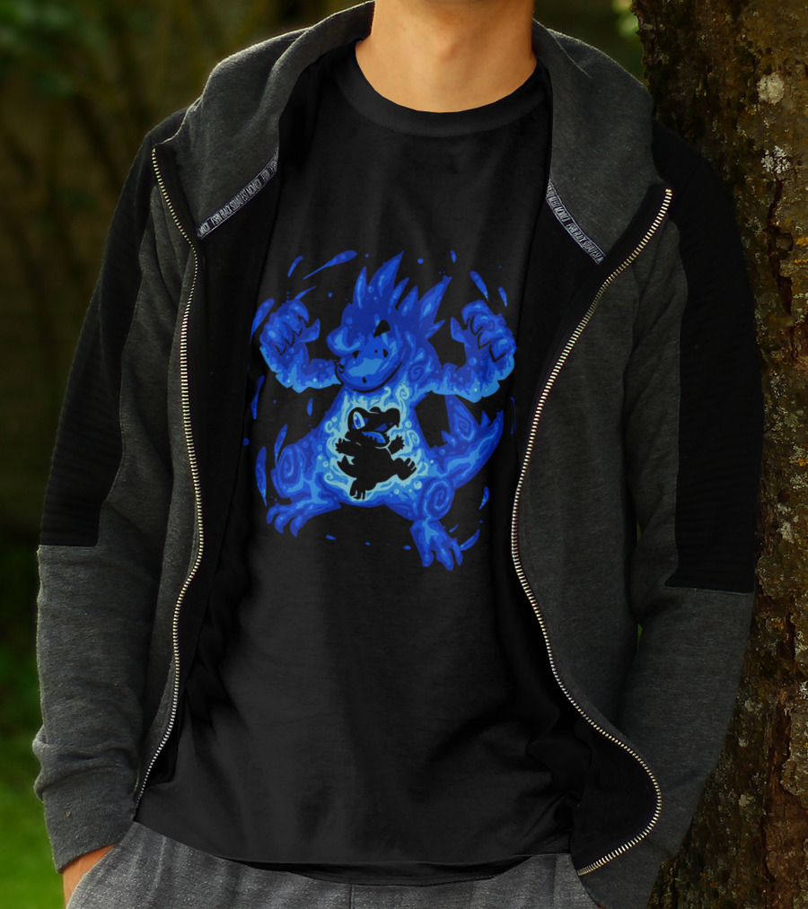 Evolution Pokemon Totodile Feraligatr Transformation T-Shirt