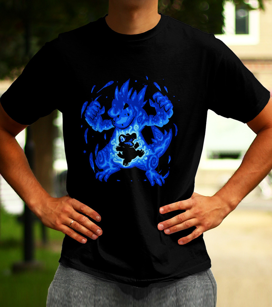 Evolution Pokemon Totodile Feraligatr Transformation T-Shirt
