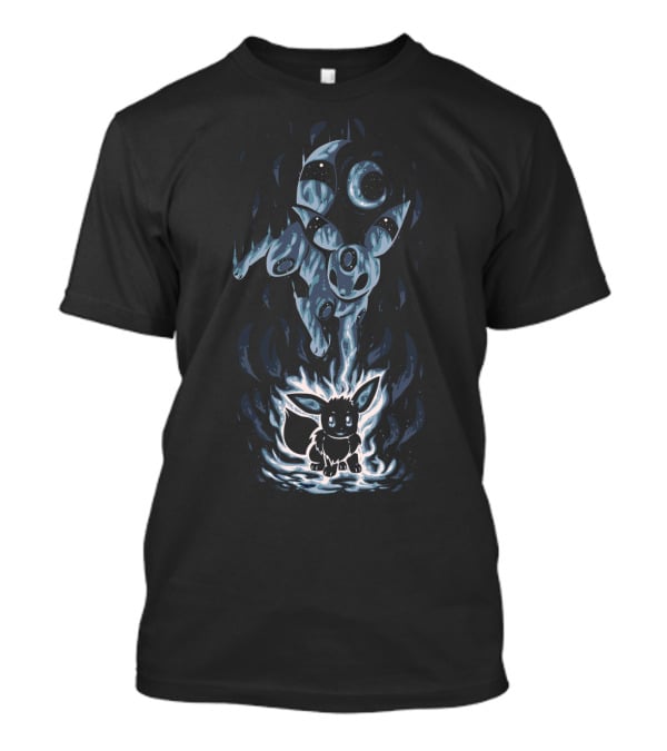 Evolution Pokemon Umbreon Eevee Transformation Moon Phases T-Shirt