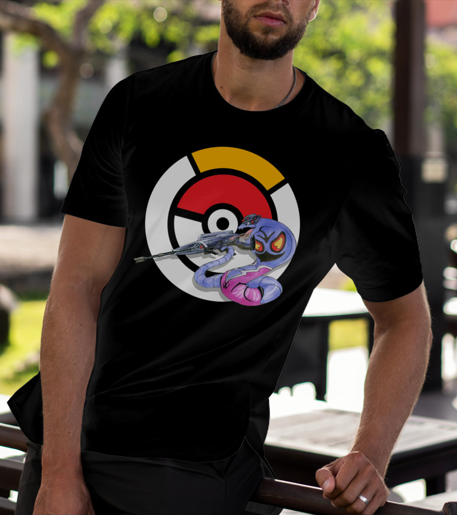 Pokemon X Arbok X Overwatch Widowmaker Mashup T-Shirt