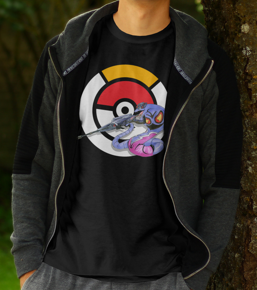 Pokemon X Arbok X Overwatch Widowmaker Mashup T-Shirt