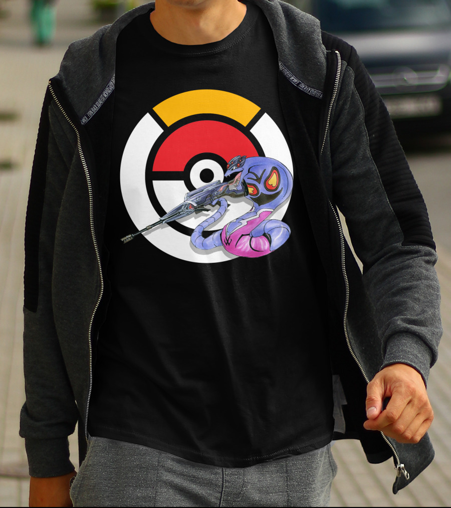 Pokemon X Arbok X Overwatch Widowmaker Mashup T-Shirt