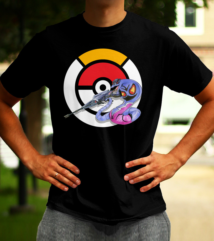 Pokemon X Arbok X Overwatch Widowmaker Mashup T-Shirt