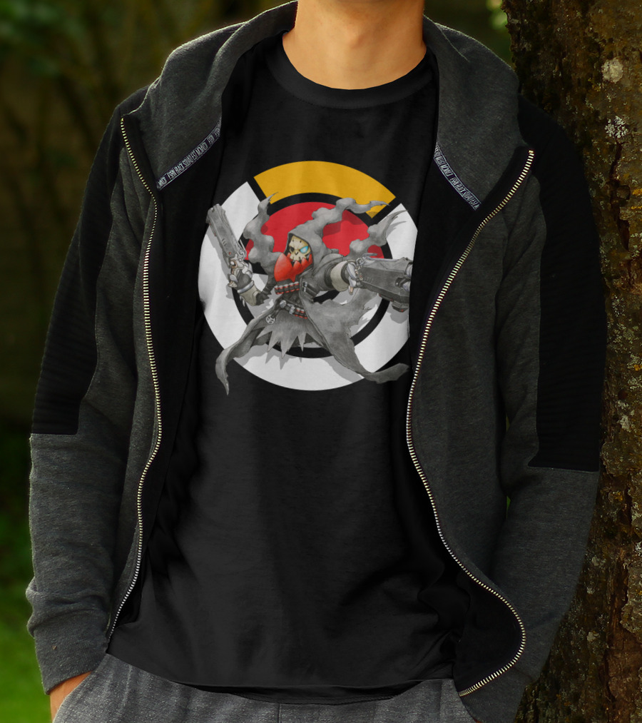 Pokemon Darkrai Reaper Guns Circle Symbol Crossover T-Shirt