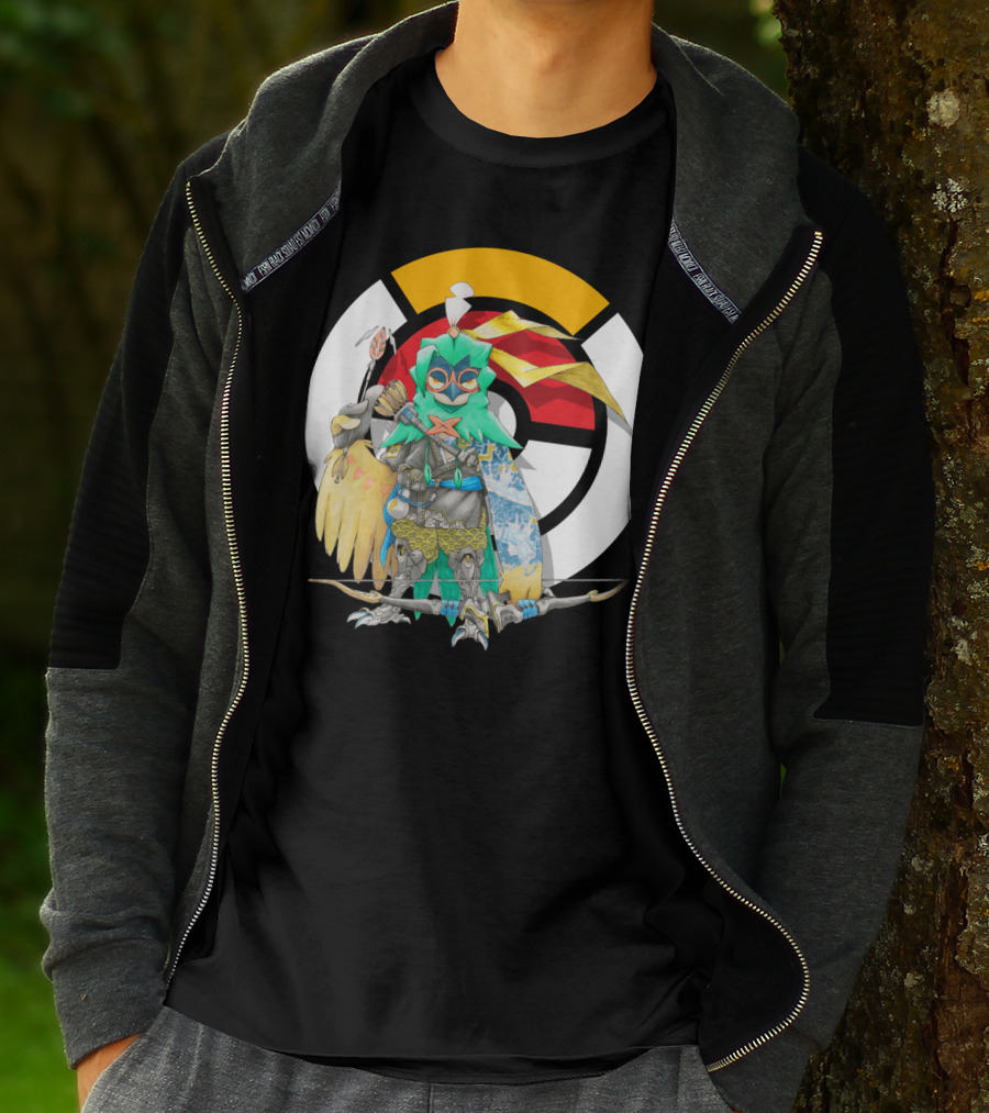 Pokemon X Overwatch Decidueye Hanzo Crossover T-Shirt