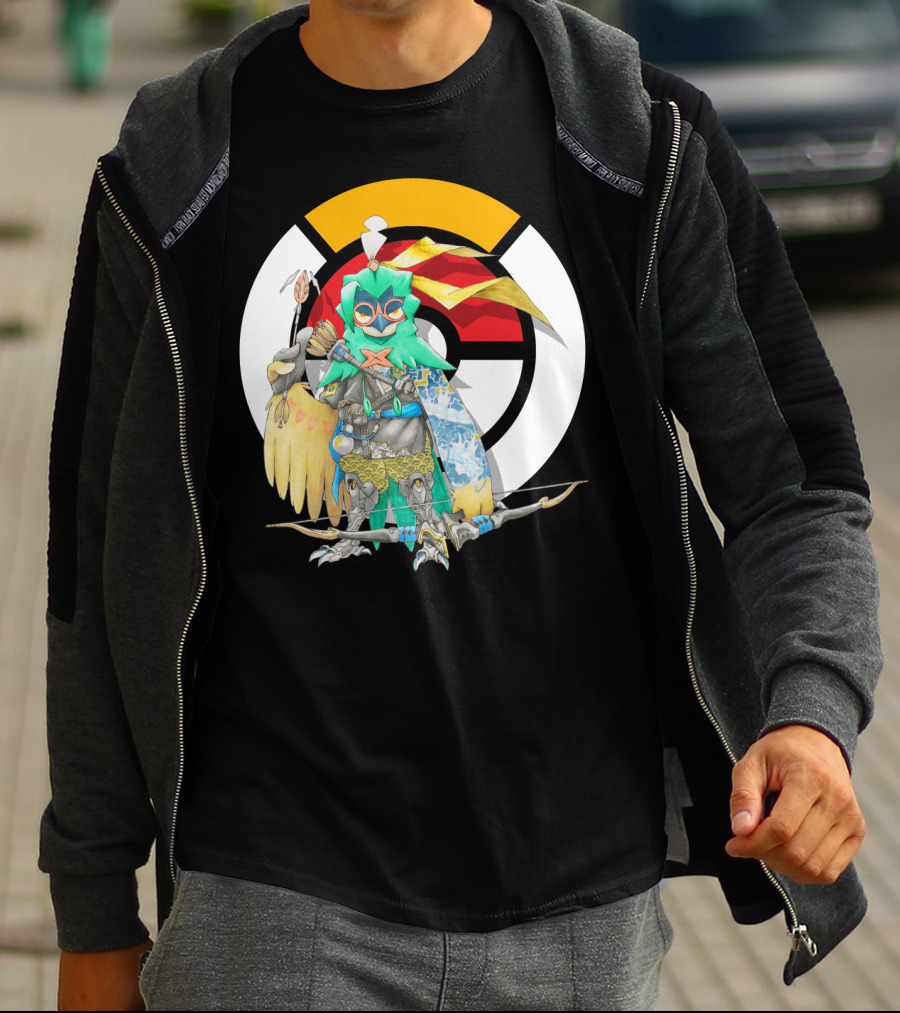 Pokemon X Overwatch Decidueye Hanzo Crossover T-Shirt