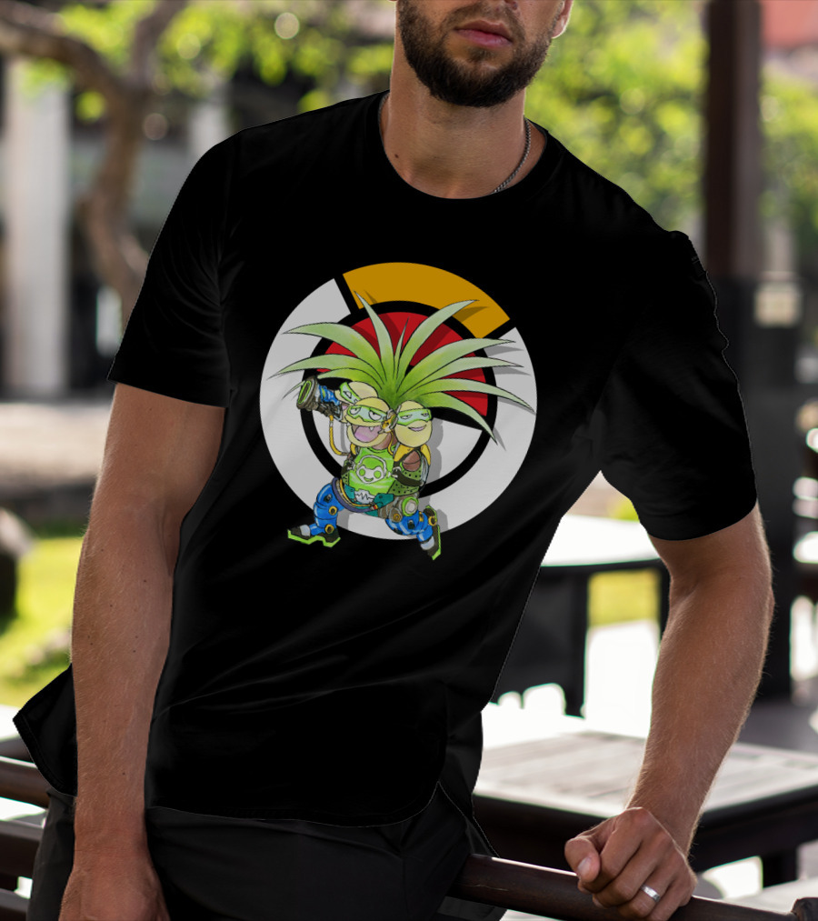 Pokemon X Overwatch Exeggutor Lucio Mashup T-Shirt