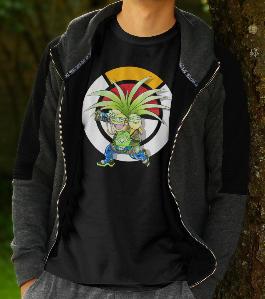 Pokemon X Overwatch Exeggutor Lucio Mashup T-Shirt