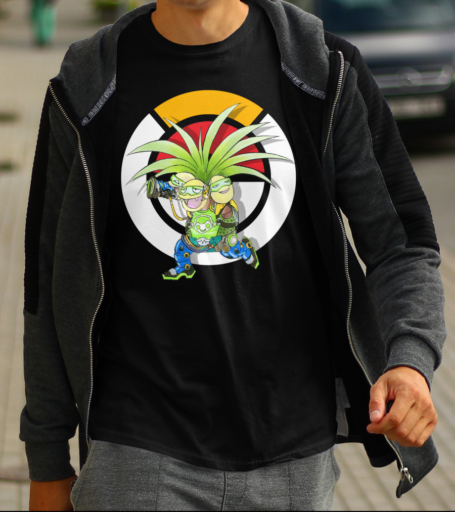 Pokemon X Overwatch Exeggutor Lucio Mashup T-Shirt