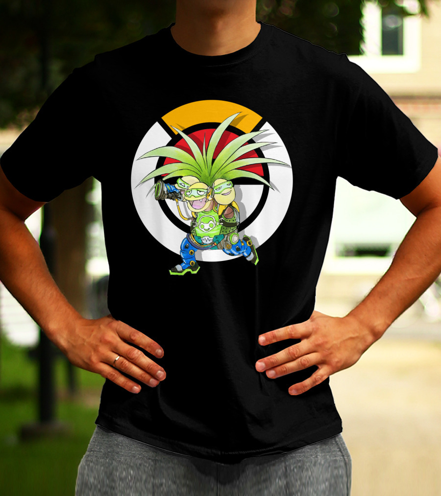 Pokemon X Overwatch Exeggutor Lucio Mashup T-Shirt