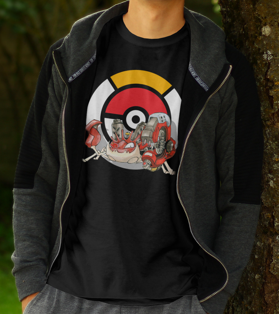Pokemon X Overwatch Kingler X Torbjorn Mashup T-Shirt