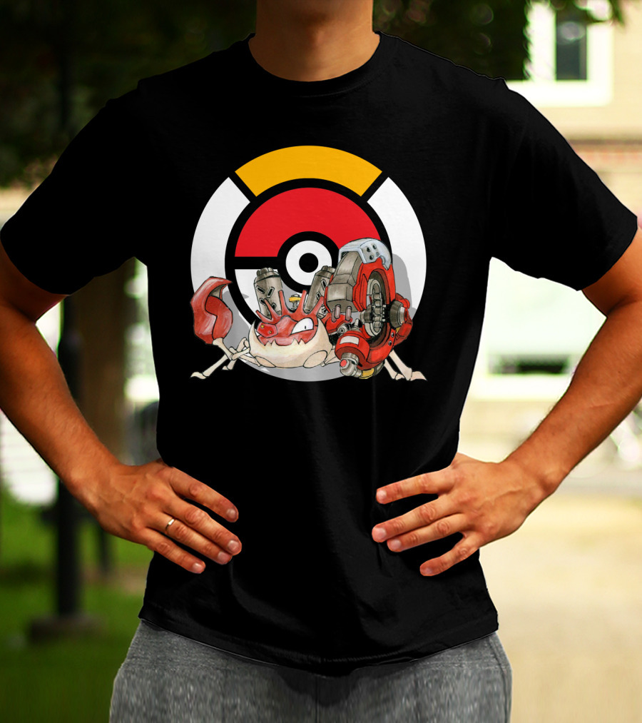 Pokemon X Overwatch Kingler X Torbjorn Mashup T-Shirt