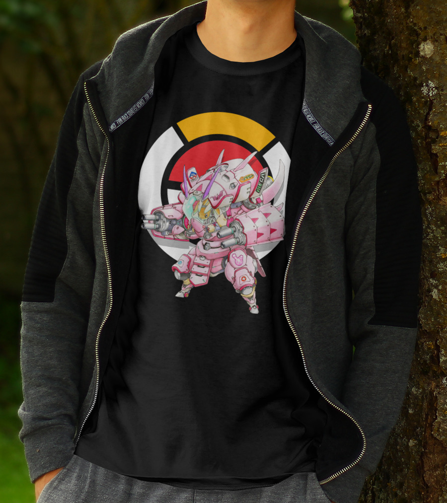 Pokemon X Overwatch Lopunny X Golisopod Mech Fusion T-Shirt