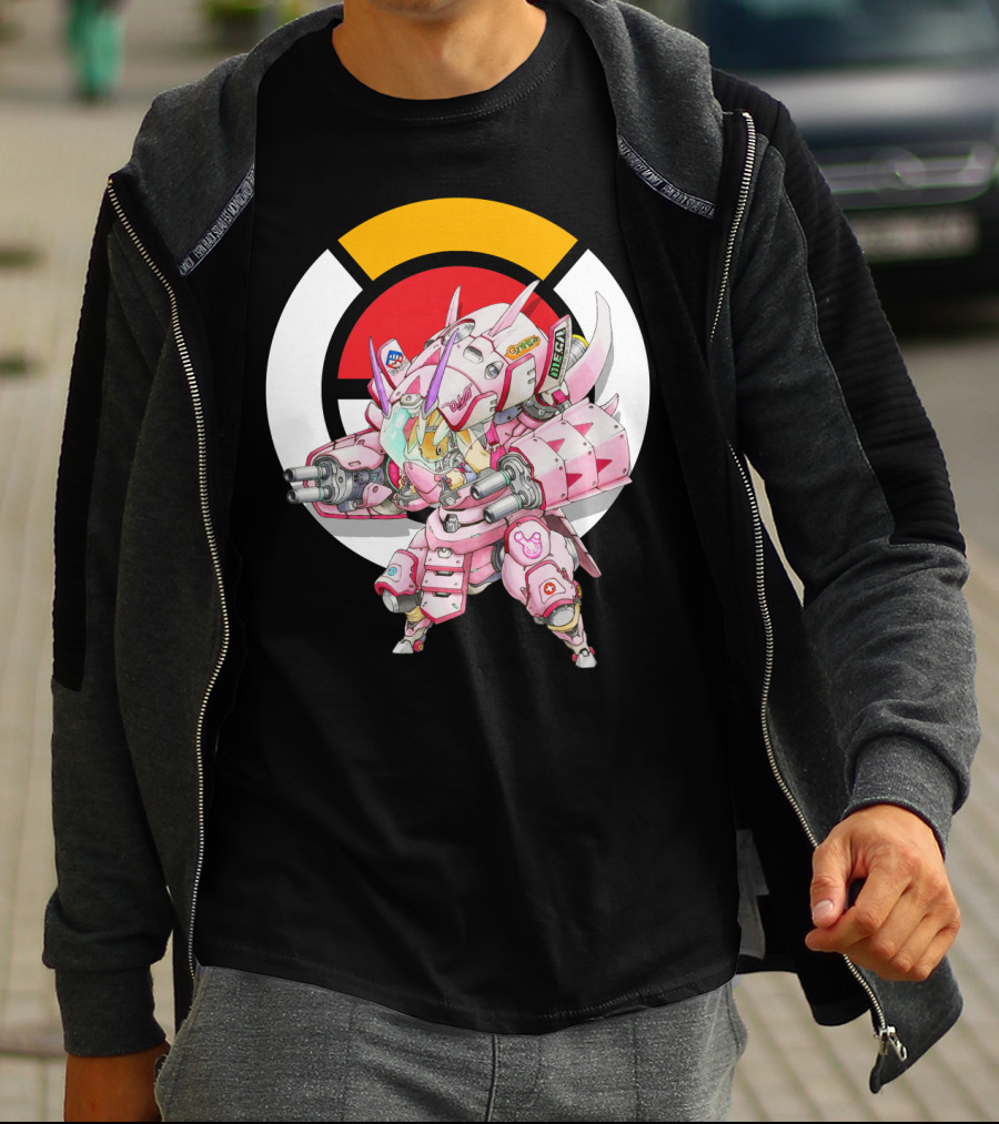 Pokemon X Overwatch Lopunny X Golisopod Mech Fusion T-Shirt