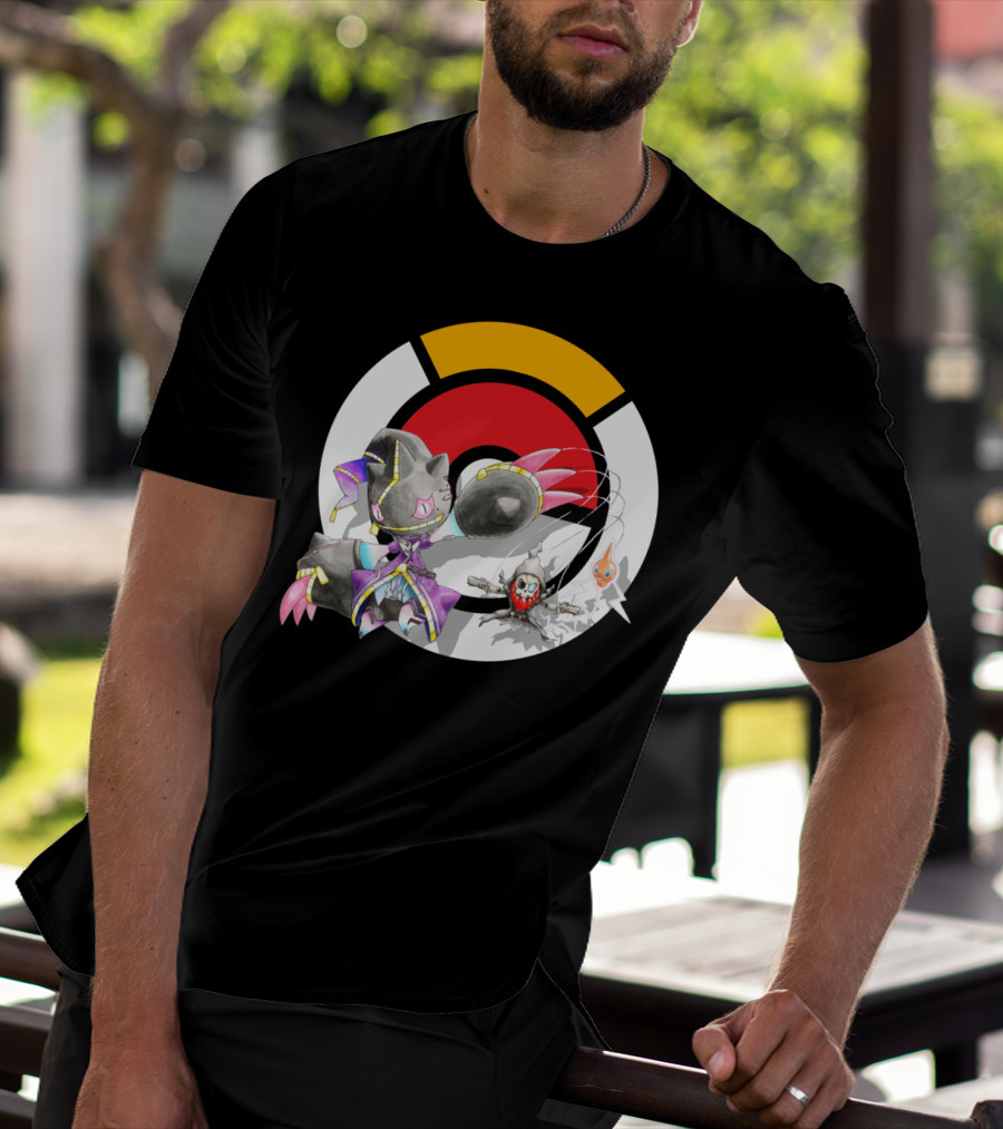 Pokemon X Mega Banette Crossover With Sombra Characters T-Shirt