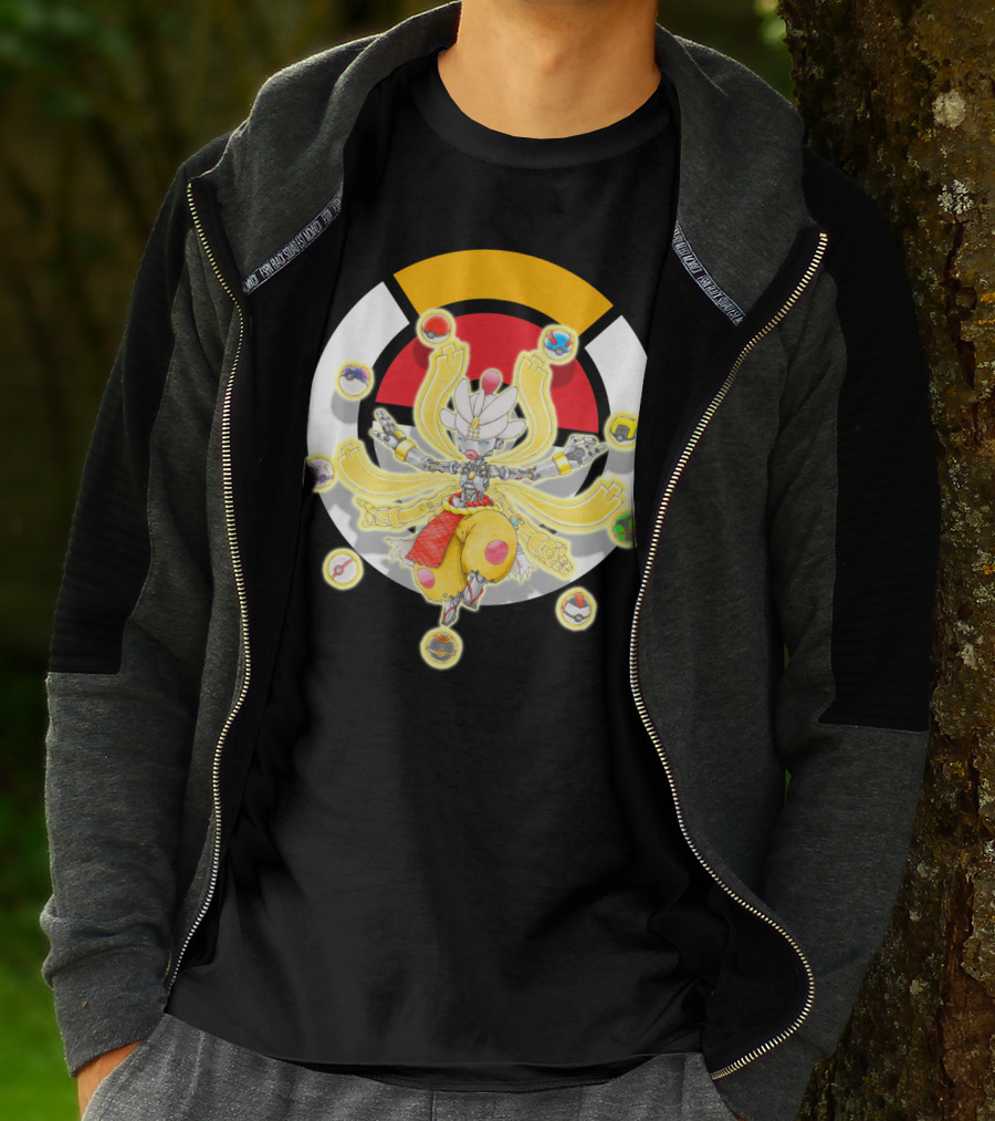 Pokemon X Overwatch Mega Medicham Zenyatta Crossover T-Shirt