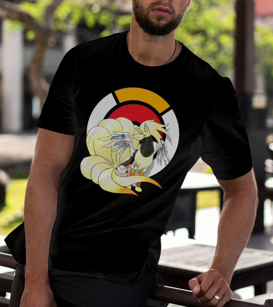 POKEMON X NINETAILS X MERCY Overwatch Crossover T-Shirt