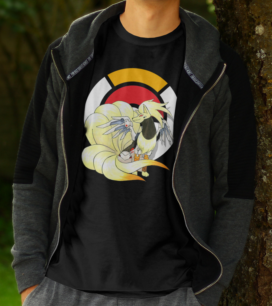 POKEMON X NINETAILS X MERCY Overwatch Crossover T-Shirt