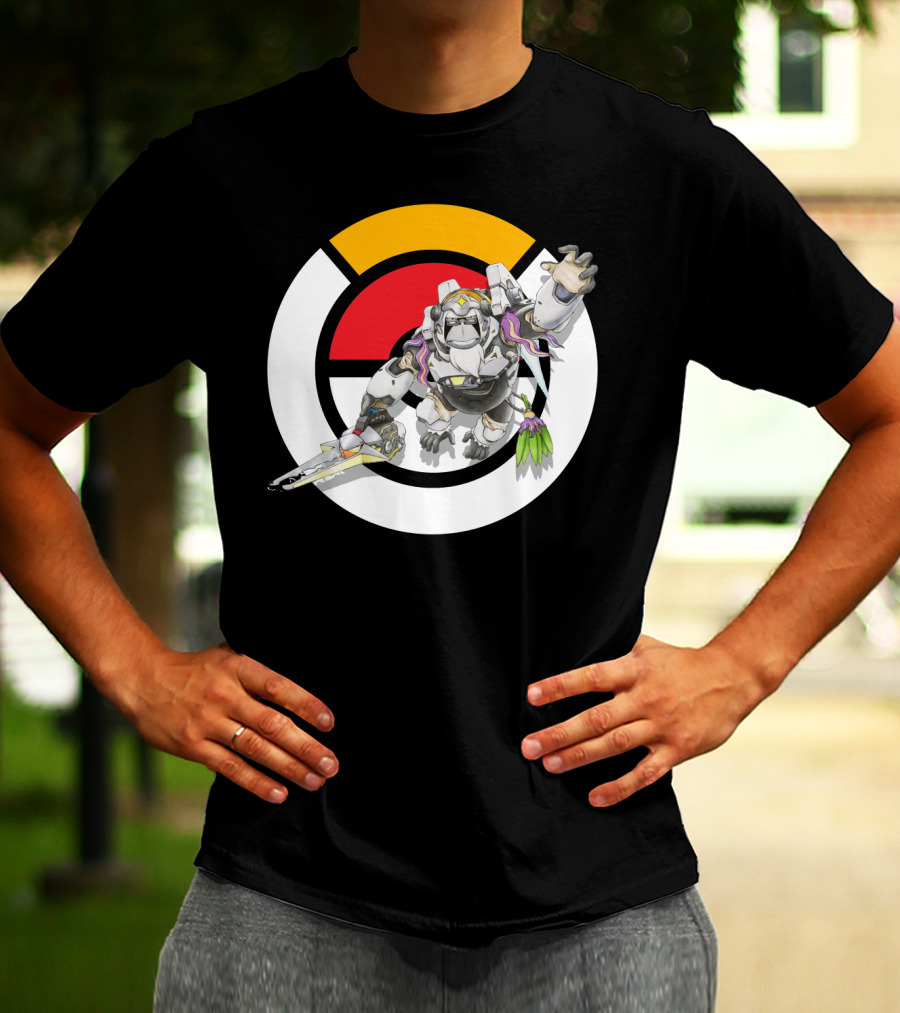 Pokémon Overwatch Crossover Oranguru Winston Pokémon Ball T-Shirt