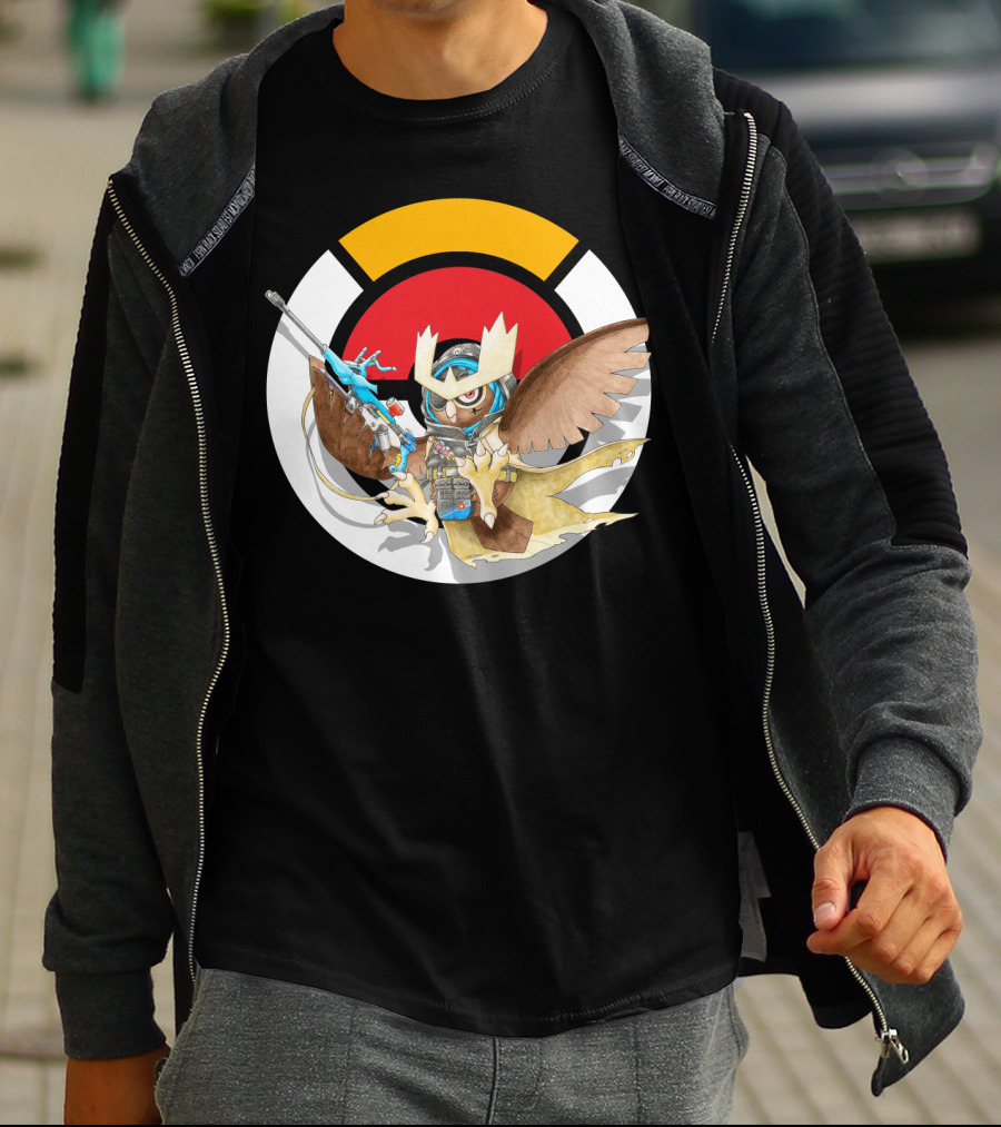 Pokemon X Over Noctowl X Ana Official Collaboration T-Shirt