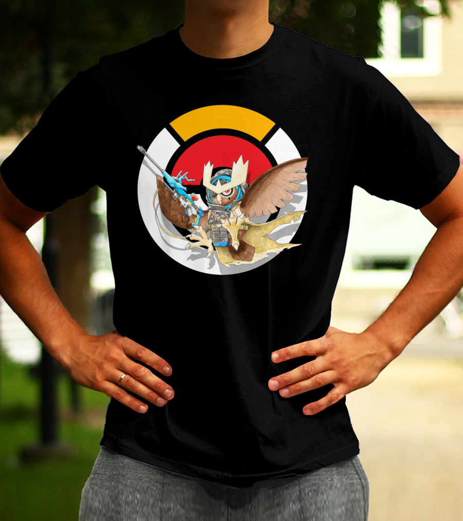 Pokemon X Over Noctowl X Ana Official Collaboration T-Shirt