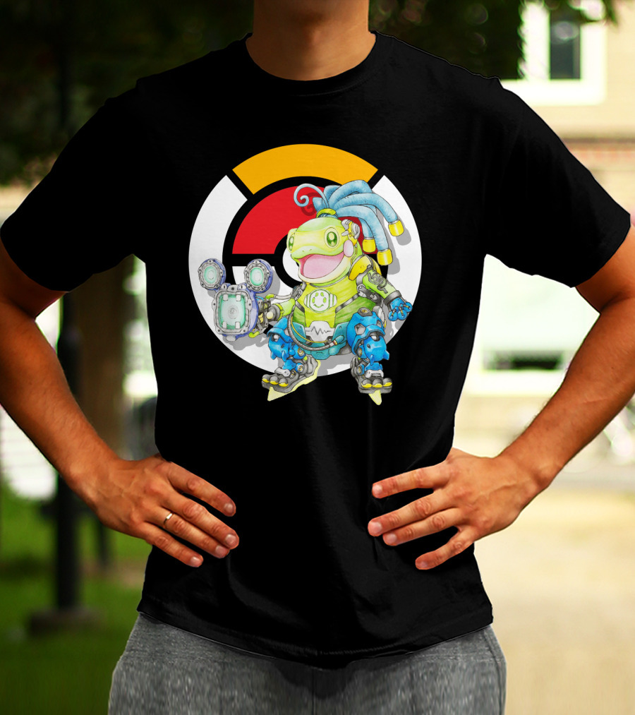 Pokemon X Overwatch Politoed Lucio Mashup T-Shirt