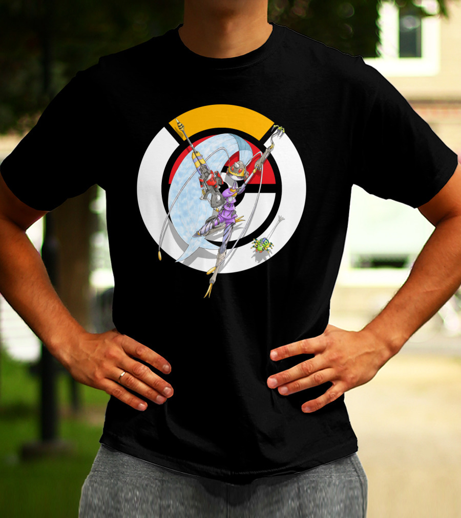Pokemon X Over Pheromosa X Widowmaker Crossover Fan T-Shirt