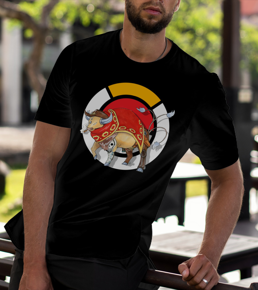 Pokemon X Overwatch Tauros X Mccree Crossover T-Shirt