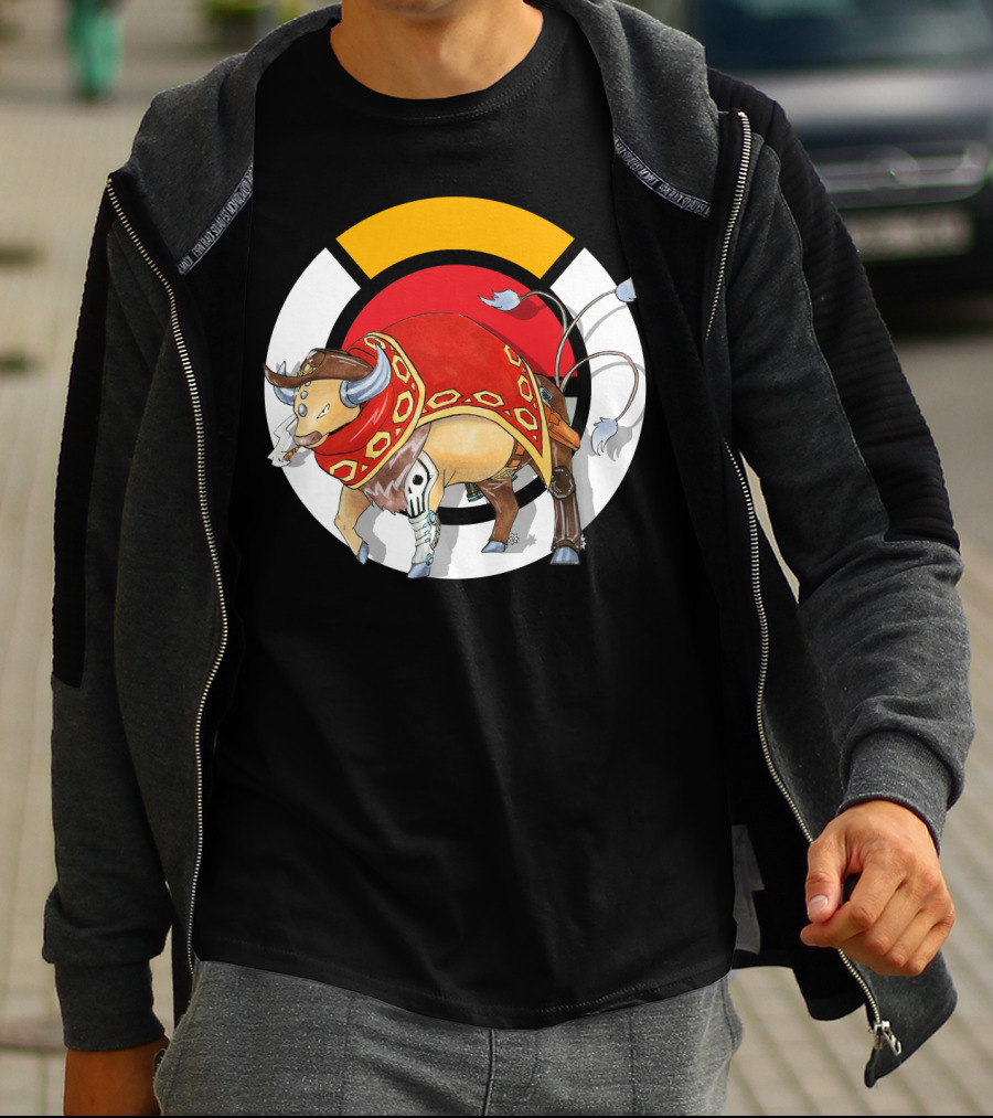 Pokemon X Overwatch Tauros X Mccree Crossover T-Shirt