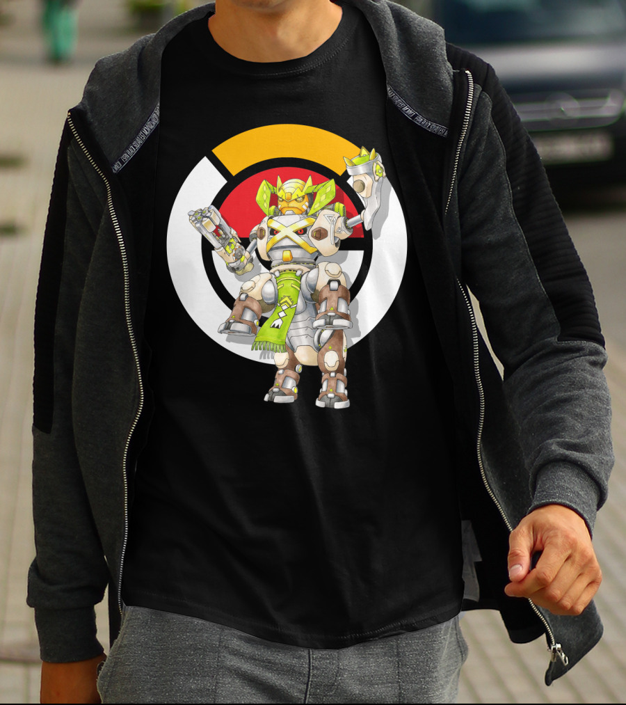 Pokemon X Over Terrakion Metagross Orisa Mecha Crossover T-Shirt