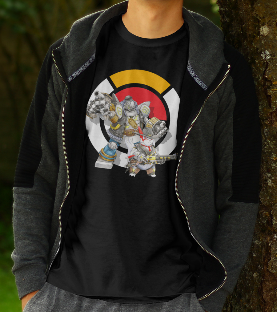 Pokemon X Overwatch Zangoose Torbjorn Mecha T-Shirt