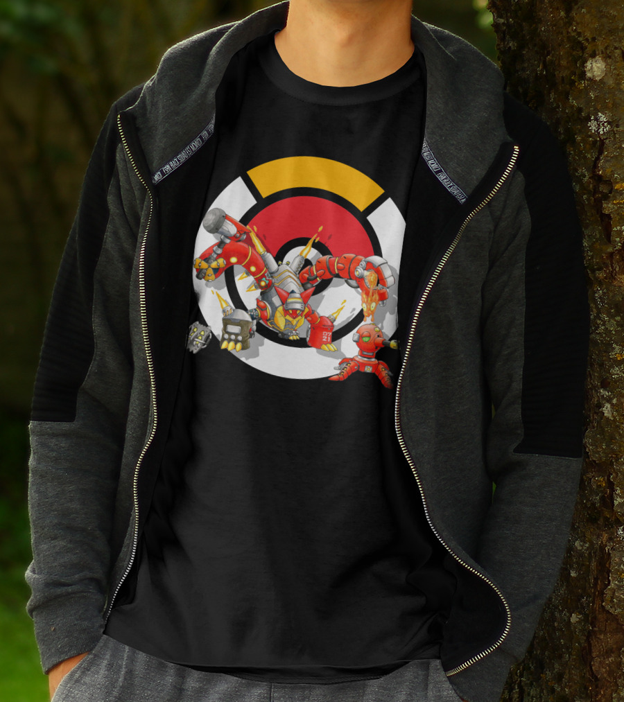 Pokemon X Overwatch Volcanion Torbjorn Mashup T-Shirt
