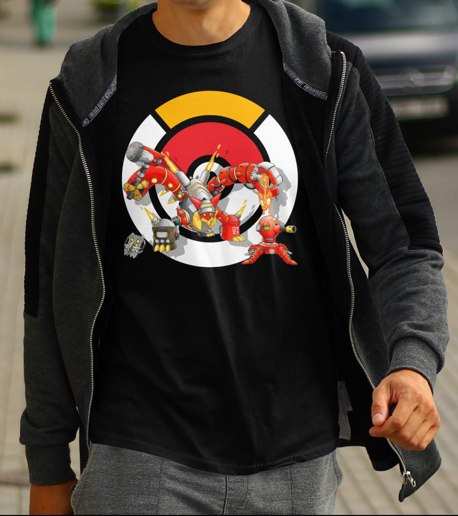 Pokemon X Overwatch Volcanion Torbjorn Mashup T-Shirt