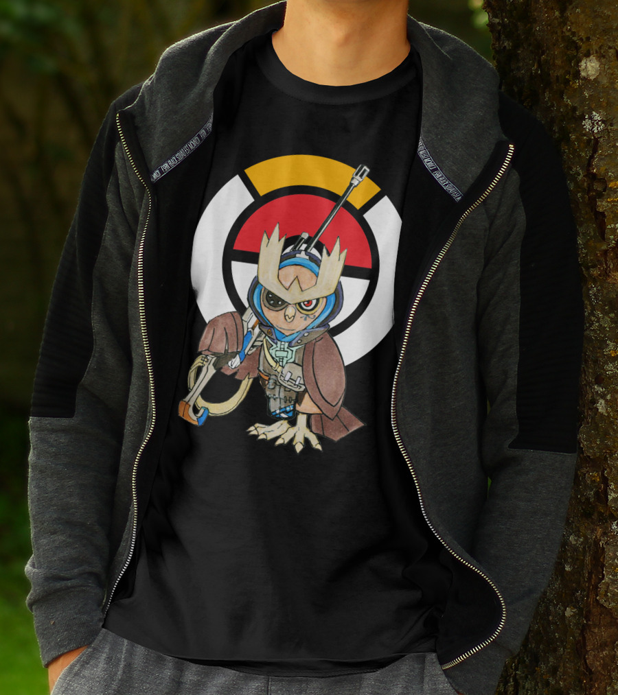 POKEMON X OVERWATCH 36 NOCTOWL X ANA T-Shirt