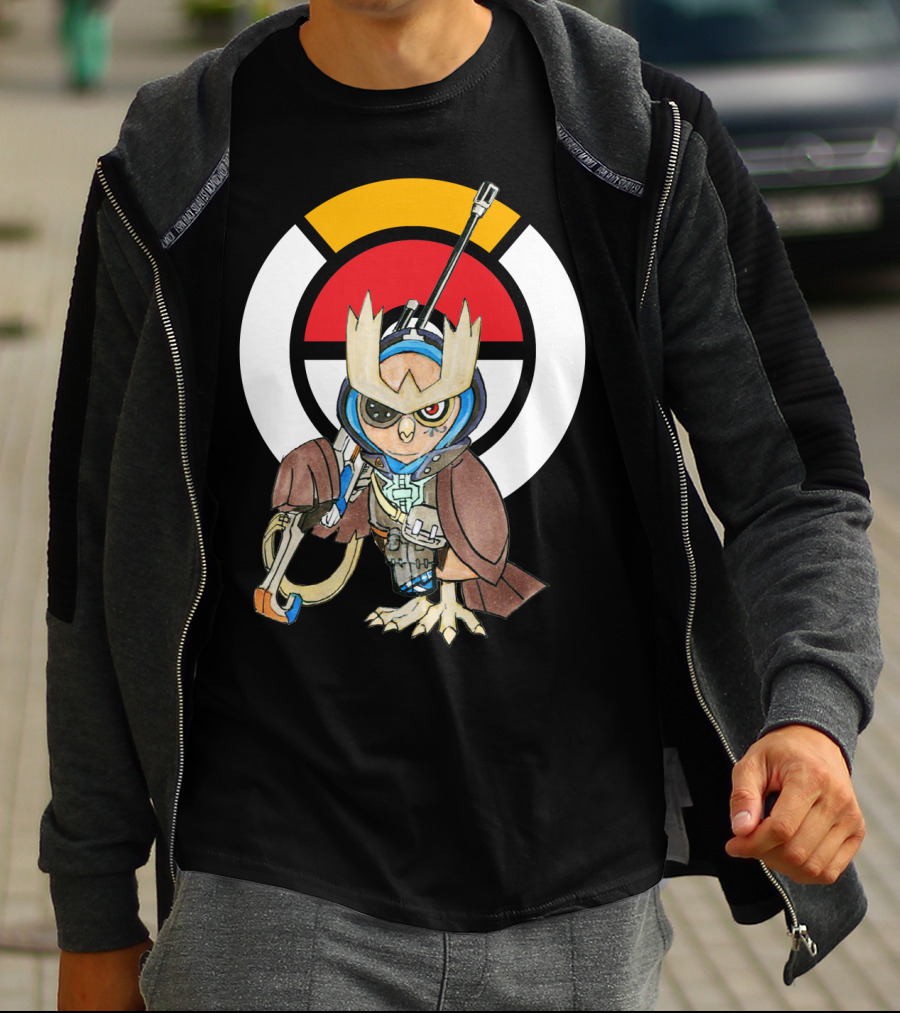 POKEMON X OVERWATCH 36 NOCTOWL X ANA T-Shirt