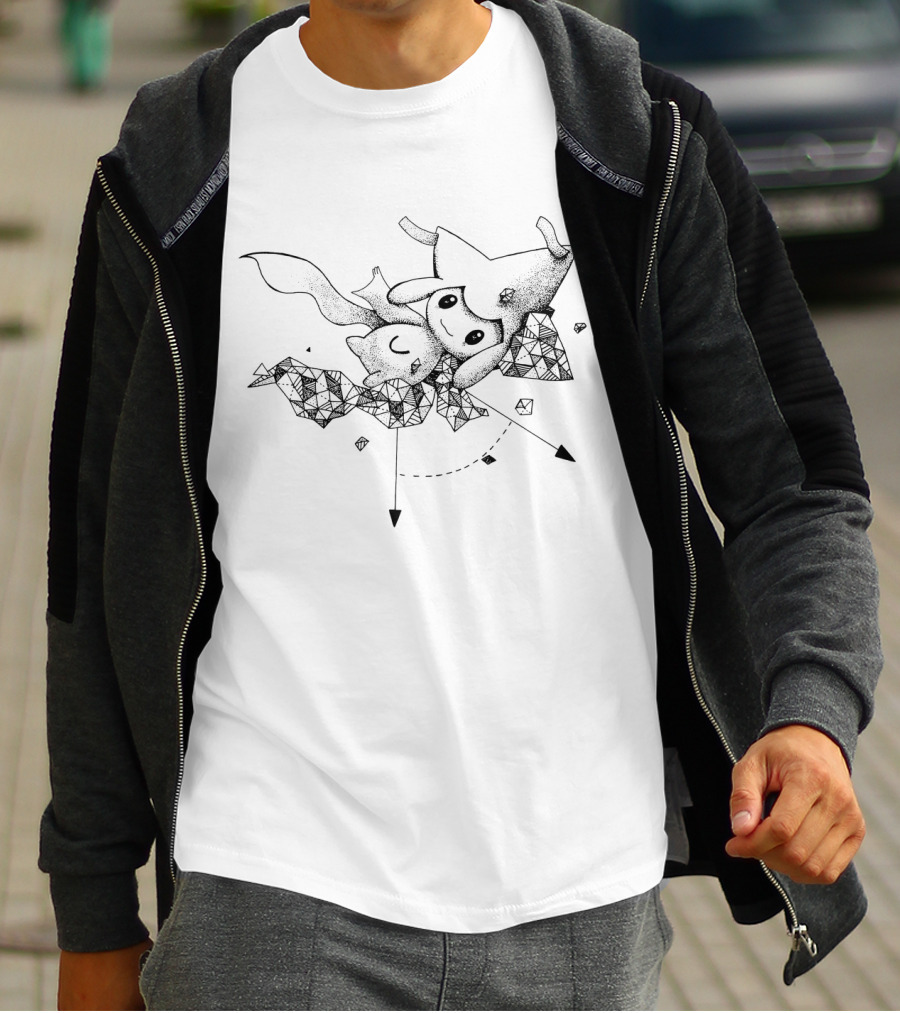 Geometric Jirachi Pokemon Crystal T-Shirt