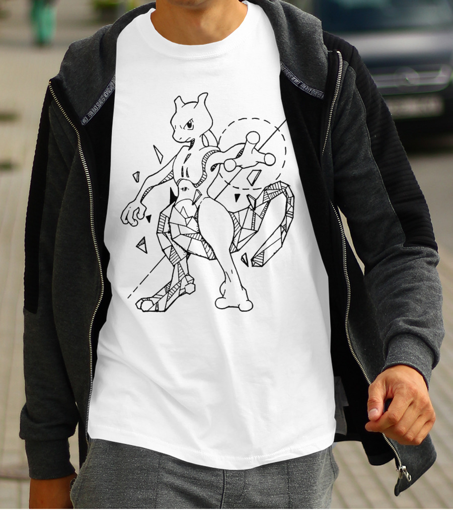 GEOMETRIC MEWTWO POKEMON T-Shirt