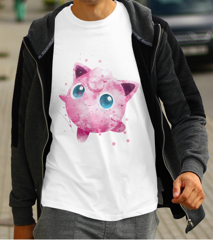 Watercolor Jigglypuff Pokemon Poke T-Shirt