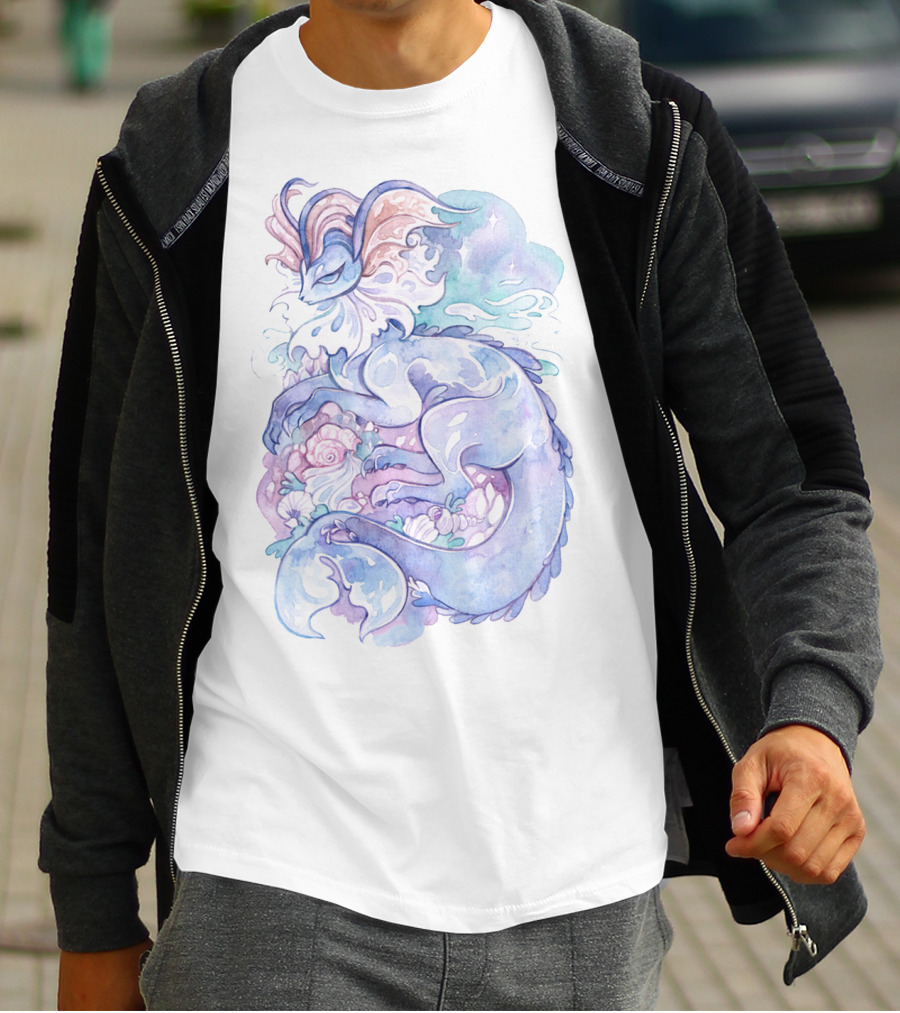 Watercolor Pokemon Vaporeon Pastel Dreamy T-Shirt