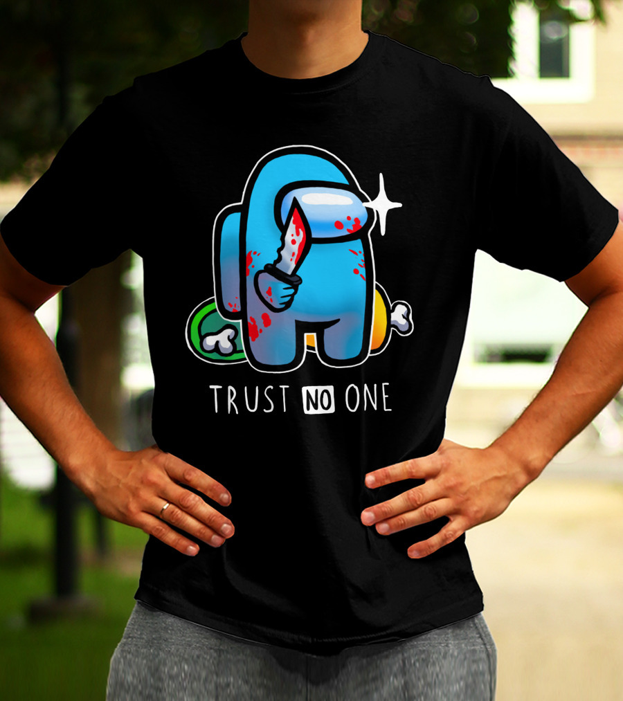 Trust No One Among Us Impostor With Knife T-Shirt