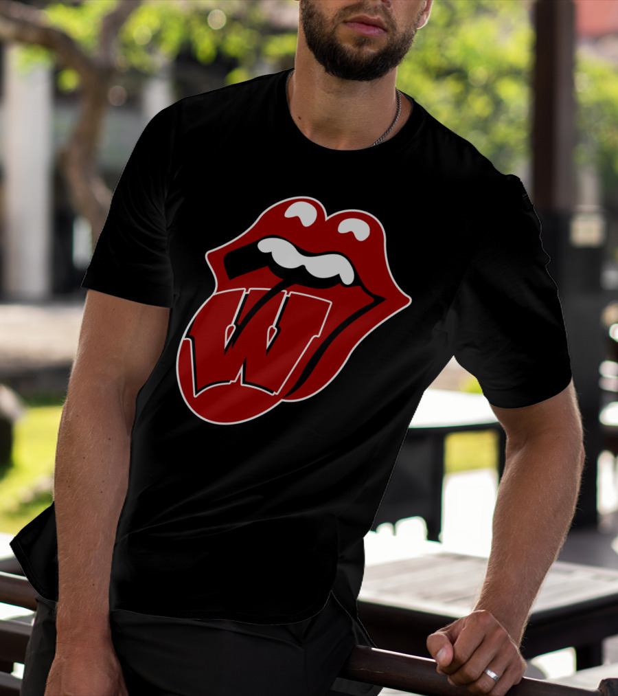Wisconsin Badgers Rolling Stones T-Shirt