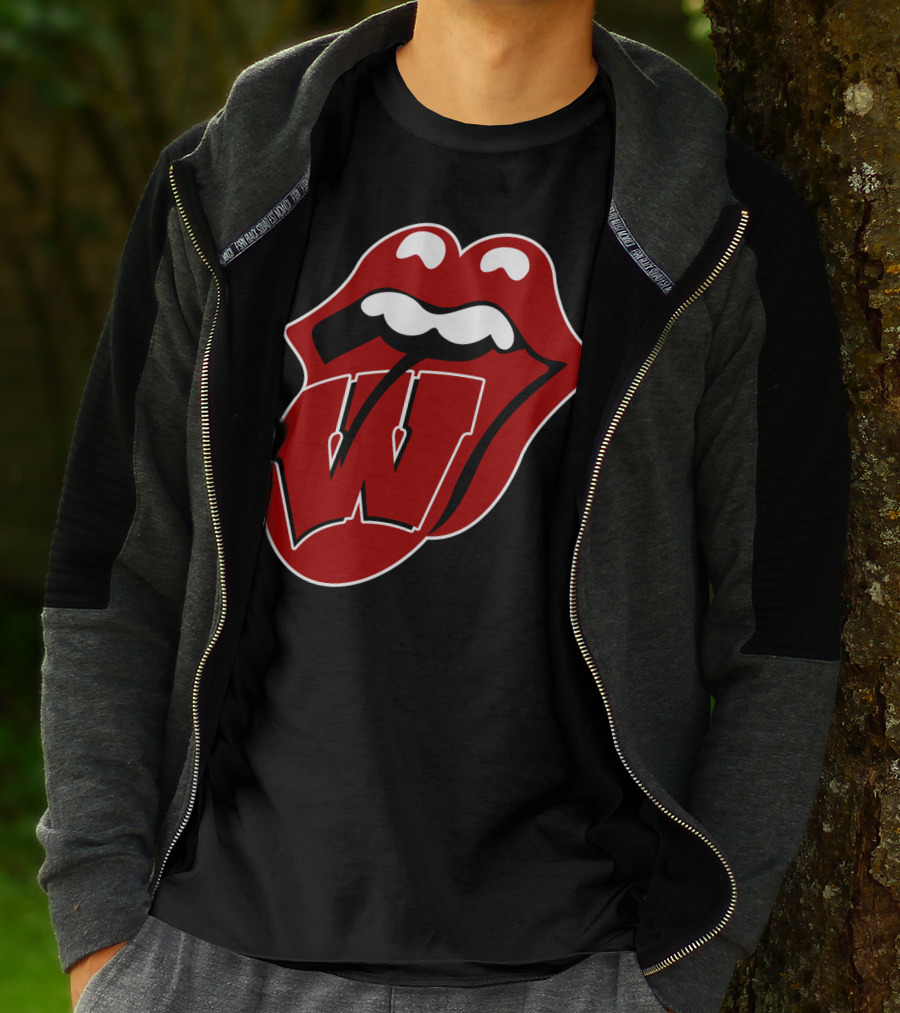 Wisconsin Badgers Rolling Stones T-Shirt