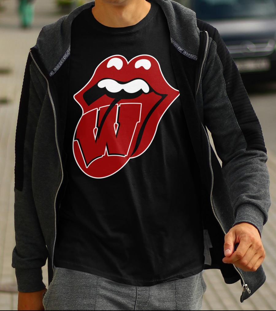 Wisconsin Badgers Rolling Stones T-Shirt