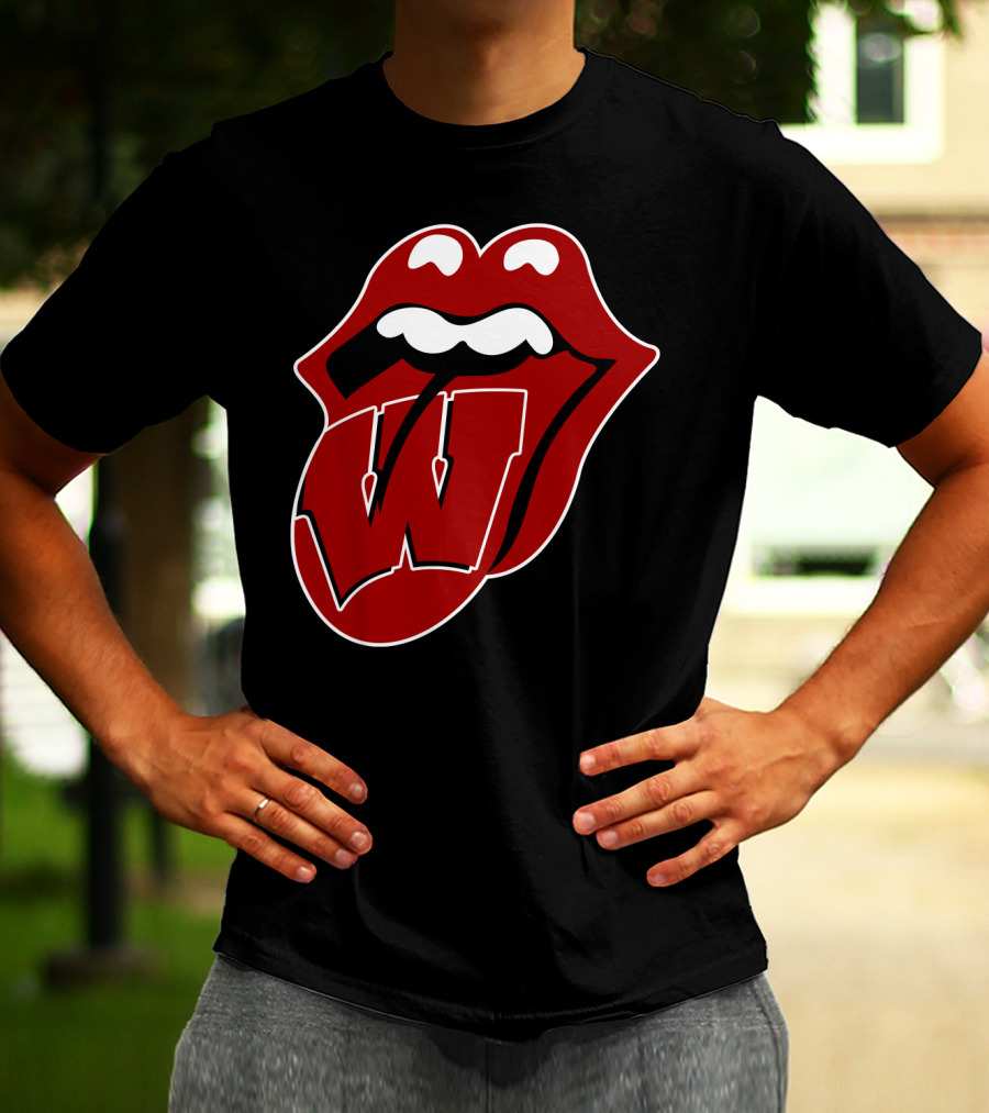 Wisconsin Badgers Rolling Stones T-Shirt
