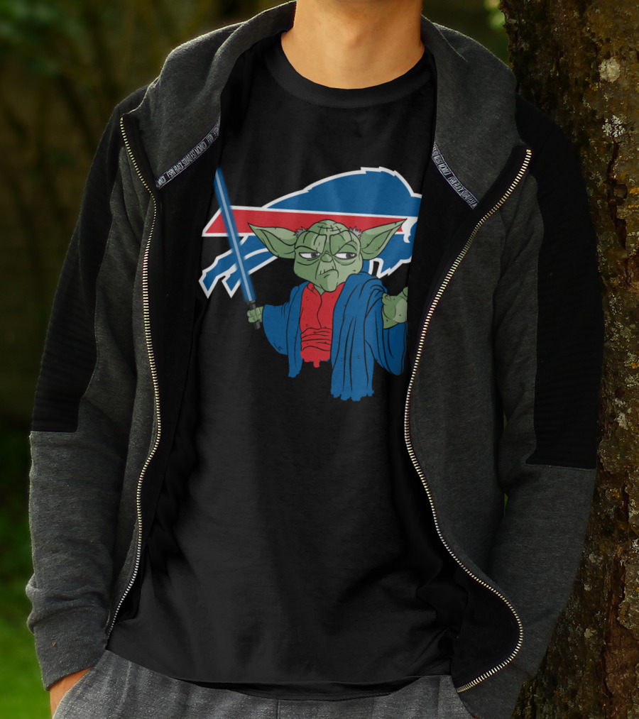 Buffalo Bills Yoda Jedi Fan Crossover T-Shirt