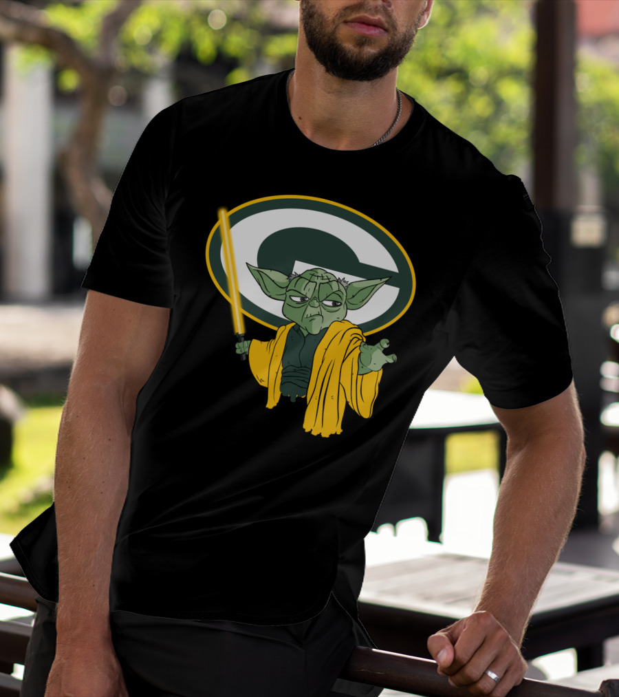 Packers Yoda Green Bay Football Star Wars Mashup T-Shirt