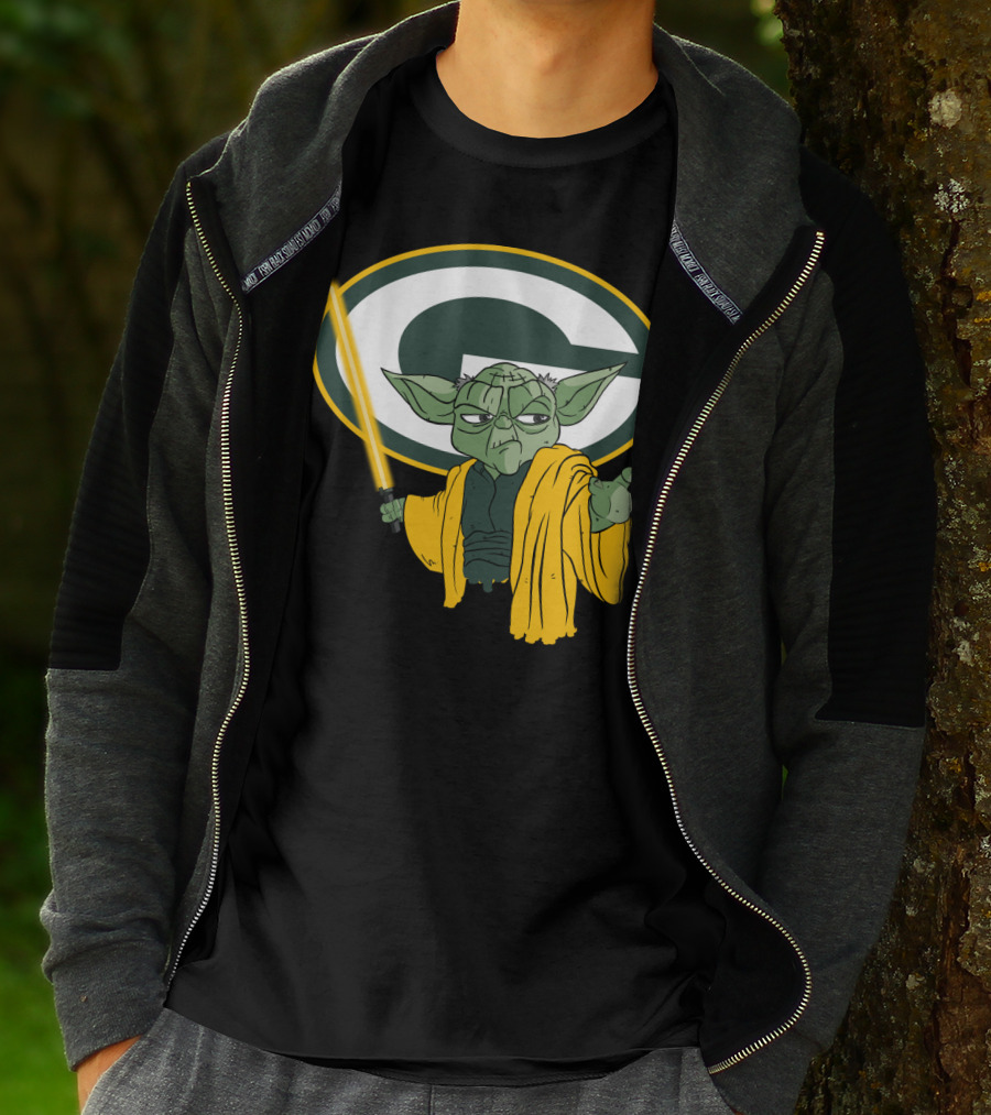 Packers Yoda Green Bay Football Star Wars Mashup T-Shirt