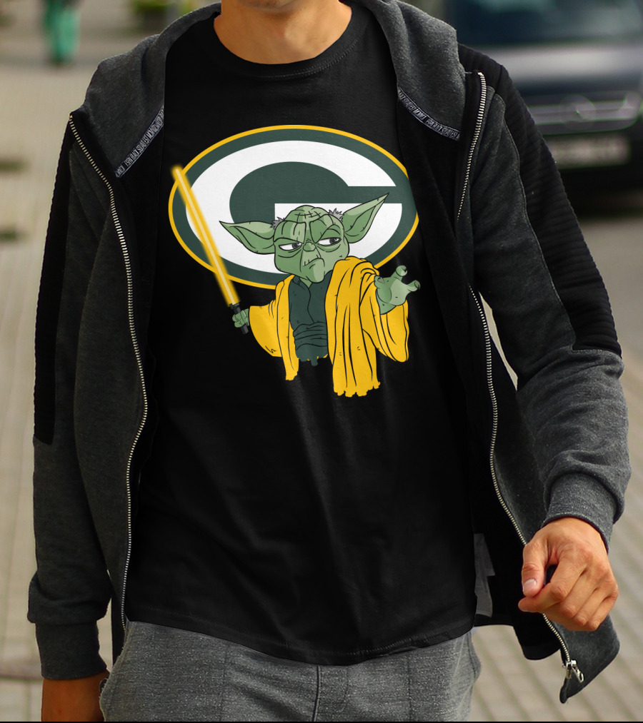 Packers Yoda Green Bay Football Star Wars Mashup T-Shirt