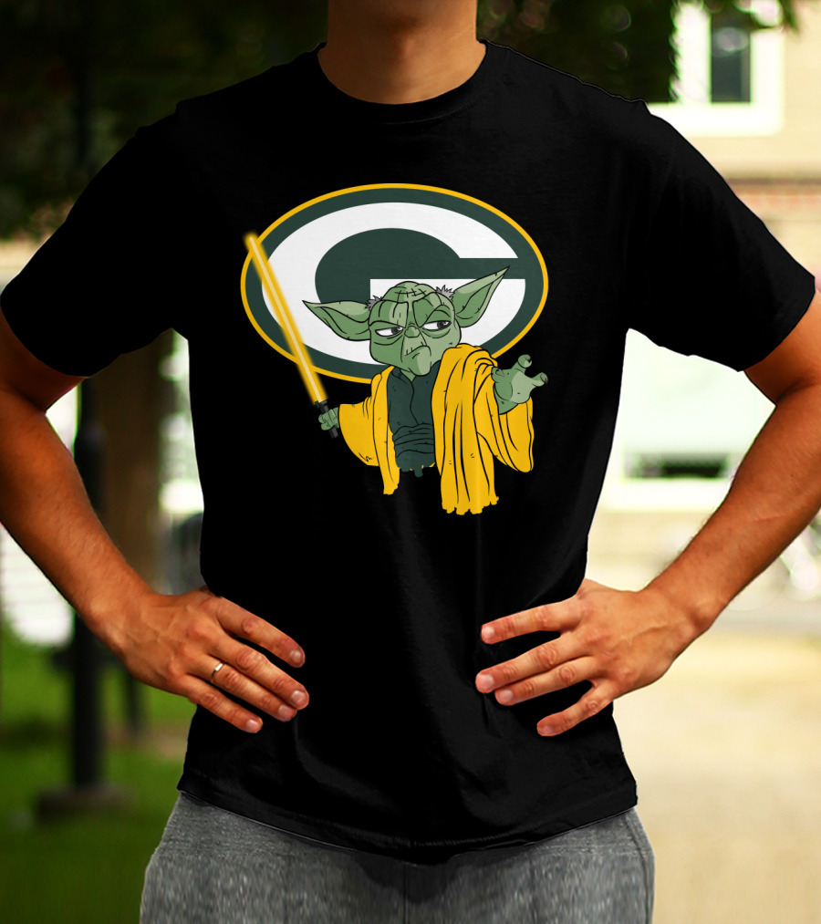 Packers Yoda Green Bay Football Star Wars Mashup T-Shirt