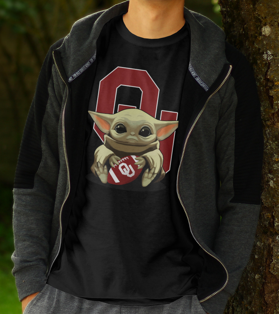 Yoda Baby Sooners Ou Football T-Shirt